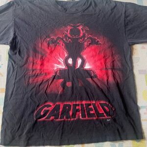 Vintage Garfield Black and Red Mens shirt